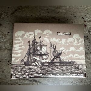 Delft Black Nautical Ceramic Box